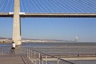 Im Halbmarathon über die Vasco-da-Gama-Brücke